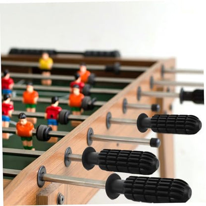 Table Foosball Handle Set with Toothed Grips End Caps and Soccer Balls Kit Replacement Accessories for Kids and Adults Tabletop Foosball Game Durable and Comfortable 3.74In Handles
