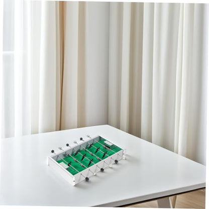 Totority Portable Mini Table Soccer Game Sturdy Alloy and Wood Foosball Table for Indoor Outdoor Use Compact Football Board Game for Family Parties