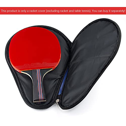 Ochine Table Tennis Racket Case Cover Ping Pong Paddle Carry Bag with Ball Storage Pocket Table Tennis Racket Cover Ping Pong Paddle Case Table Tennis Paddle Cover for Blade with Bonus Ball Storage - color: A