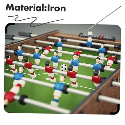ibasenice 2pcs Foosball Table Replacement Handles Soccer Machine Pole Iron Rod Easy to Install Enhance Game Experience for Ages