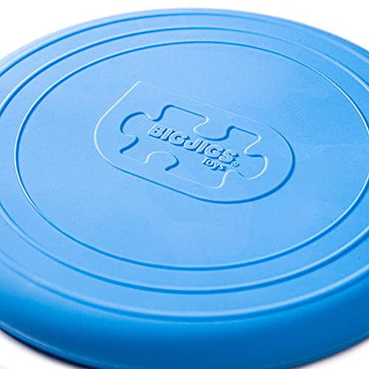 Bigjigs Toys Frisbee Flying Disc (Ocean Blue) - Silicone Frisbee for Kids, Quality Flying Saucers, Beach Toys & Garden Toys, Holiday Toys for Toddlers - color: Ocean Blue