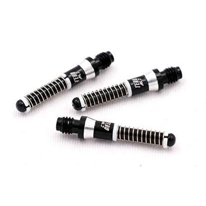 CUESOUL TERO AK7 Aluminum Dart Shafts 25.2mm Built-in Spring Telescopic for Steel Tip Darts and Soft Tip Darts - color: Black