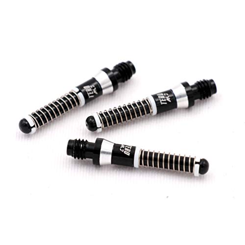 CUESOUL TERO AK7 Aluminum Dart Shafts 25.2mm Built-in Spring Telescopic for Steel Tip Darts and Soft Tip Darts - color: Black