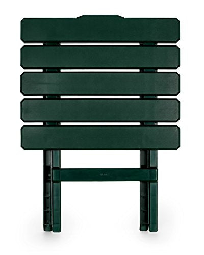 Camco 51691 Green Large Adirondack Portable Outdoor Folding Side Table, Perfect for The Beach, Camping, Picnics, Cookouts and More, Weatherproof and Rust Resistant