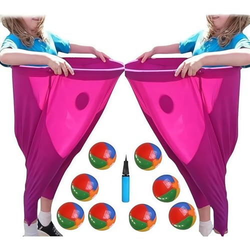 Granny Pants Yard Game,Granny Pants Outdoor Game, Giant Recreational Tossing Games, Team Relay Family Reunion Party Field Game Set,Perfect for BBQ, Tailgating, Camping & Corporate Events - color: 2pc-red