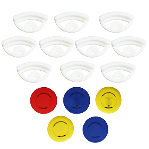 PIAOLGYI Disc Golf Mounts Display Holder Hanger Accessory Compatible with Disc Dolf Discs,10 PCS - color: white