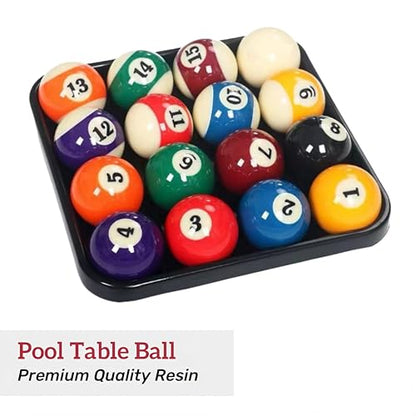 VIDOR Pool Ball,Billiard Balls 2-1/4" Regulation Size Billiard Balls Set with 6 oz Weight Full 16 Resin Pool Balls - style: Deluxe Standard