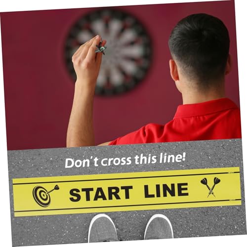 Yardwe 1Sheet Dart Throw Line Marker Durable Game Floor Marker for Dart Players Notice Line for Ground for Parties and Games Enhances Enjoyable Gameplay Experience
