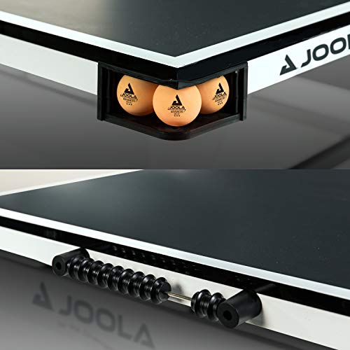 JOOLA Rally TL Professional MDF Indoor Ping Pong Table w/Quick Clamp Table Tennis Net & Post Set - 10 Minute Easy Assembly - Corner Ball Holders - Tournament Quality - Includes Playback Mode - size: 15mm