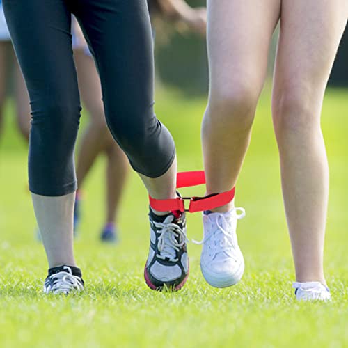 Hooqict 6pcs 3 Legged Race Bands for Kids Adults Birthday Carnival Party Field Day Outdoor Three Legged Relay Race Family Games