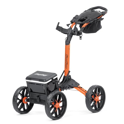Bag Boy Quad Pro Disc Golf Cart - color: Orange/Black