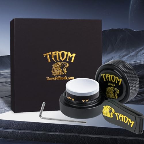 TAOM Upgrade Pool Chalk Holder Round Shaped Practical Tool Billiards Accessories Magnetic Mini Chalk Tip Case Container Round Box Billiards,Cue Tip Tool Scuffer Shaper - color: 1-Gift Set-Black with 2.0 Blue