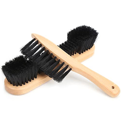Billiard Table Cleaner Set, Wooden Handle & PVC Brushes for Gentle Scratch-Free Cleaning, for Pool Table and Rails