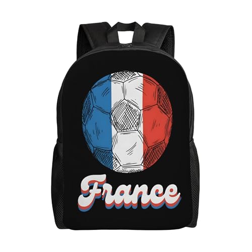 France Football Soccer Flag Backpacks For Men Women Book Bag Travel Hiking Camping Work Lightweight - color: Ye25