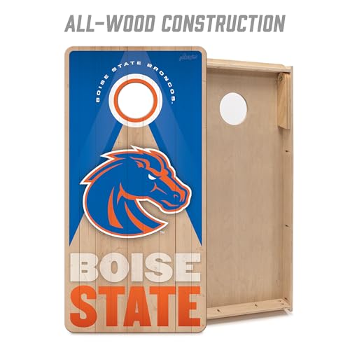 YouTheFan NCAA 2' x 4' Slogan Series Professional Wood Cornhole Game - color: Boise State Broncos