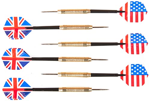 American Legend Charleston Solid Wood Bristle Dartboard Cabinet Set - Includes 18” dartboard and 6 steel tip darts