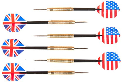 American Legend Charleston Solid Wood Bristle Dartboard Cabinet Set - Includes 18” dartboard and 6 steel tip darts