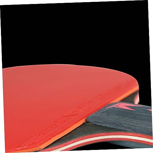 WOONEKY 2pcs Professional Pong Racket Star Carbon Fiber Table Tennis Paddle Double Pimples-Junior Players