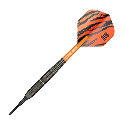 Target Darts Raymond Van Barneveld RVB 18G Brass Soft Tip Darts Set - with Extra Accessories Gift Pack