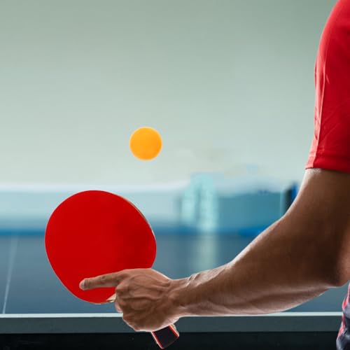 CALLARON Table Tennis Kit Set with Lightweight Wood Paddles and Portable Balls Non-Skid Training Rackets for Indoor and Outdoor Table Tennis Games