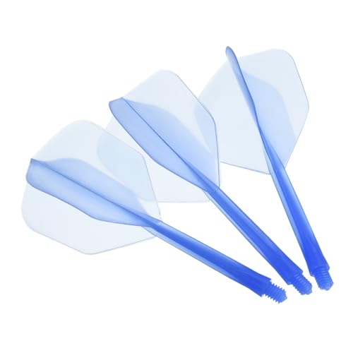 M METERXITY Integrated Dart Shaft and Flights-One Piece Dart Accessories Durable Anti-Fall Apply to Soft Tip Darts and Steel Tip Dart - color: Blue