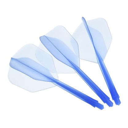 M METERXITY Integrated Dart Shaft and Flights-One Piece Dart Accessories Durable Anti-Fall Apply to Soft Tip Darts and Steel Tip Dart - color: Blue