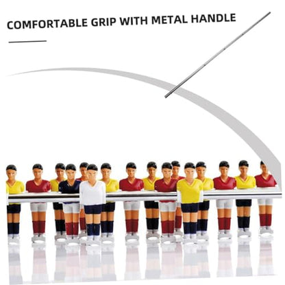 BESTonZON 2pcs Iron Foosball Table Rods Replacement Handles for Table Soccer Gaming Comfortable Grip