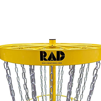 RAD Birdie Lite 24-Chain Disc Golf Basket - color: Yellow