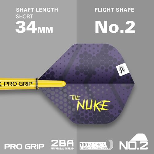 Target Darts Luke Littler Loadout Steel Tip Swiss Point Darts, 90% Tungsten Dart, 22G/23G/24G | Steel Tip Dart Set, Player Edition Swiss Points Dart Sets with Tool, Pro Grip Shafts & No.2 Flights - size: 19G