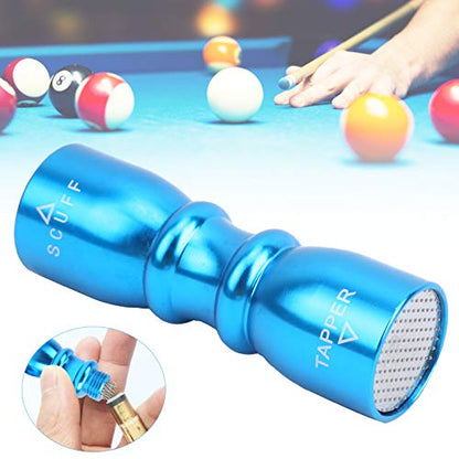Keenso Billiard Pool Cue Tip Tool, 3-in-1 Billiard Cue Tip Shaper Tapper Stainless Steel Repair Kit for Professional Players, Casual Hobbyists, and Home Use