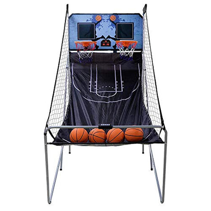 Saturnpower Shot Creator Indoor Basketball Arcade Game Foldable Electronic Double Shootout Sport Game Official Home Dual Shot Basketball 2 Player with 4 Balls