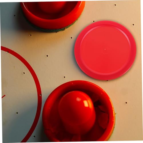 Desktop Ice Hockey Pucks Plastic Black Table Hockey Pucks Small Hockey Accessories Indoor Hockey - color: Red