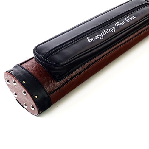 CUESOUL Soocoo Series 2x4/2x2 Hard Pool Cue Case -Holds 2 Cue Butt and 4 Cue Shafts,Four Color Available - color: 2x2-Brown