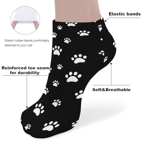 5 Pairs Women’s Low Cut Ankle Socks, Soft Athletic No Show for Running Yoga Daily Wear - color: Picture (18)