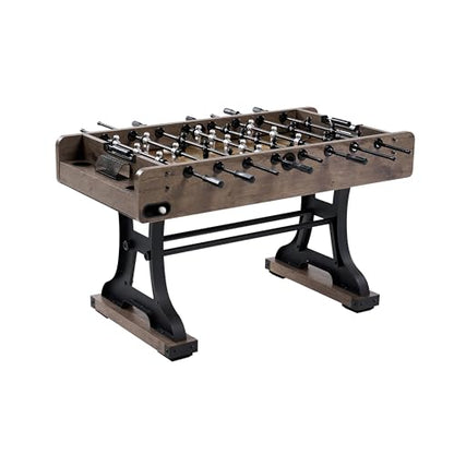 Barrington Foosball Multiple Styles Soccer Foosball Tables, Durable & Stylish Designs with Tabletop Sports Soccer Balls, Perfect for Family Game Rooms - style: 58 In. Coventry