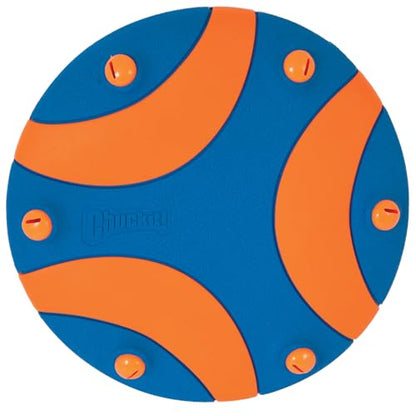 Chuckit! Whistle Flight Outdoor Dog Fetch Toy, Orange/Blue, 10.6" x 1.2" x 11.1", For Medium to Large Dogs