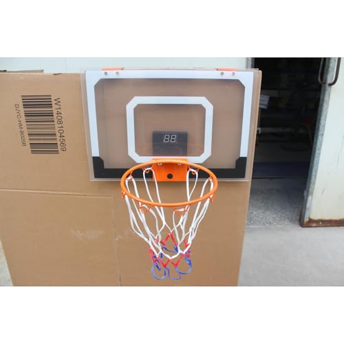 Smart Scoring Mini Hoop with Electronic Scoreboard - Black+Red