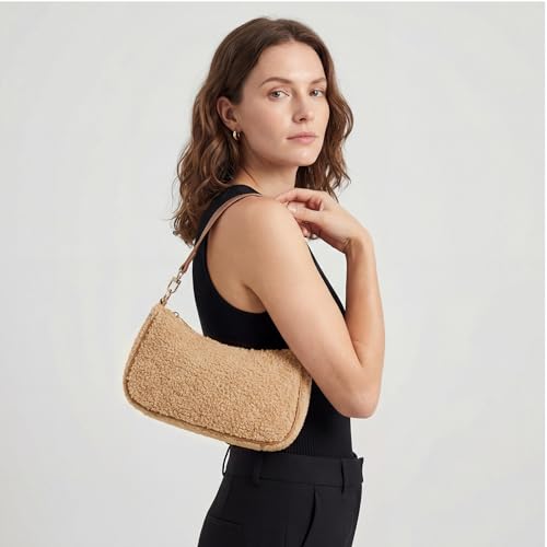 VODIU Clutch Tote Handbags with 2 Removable Straps and Zipper Closure Crossbody Bags Shoulder Purse Handbag for Women - color: Yg-khaki