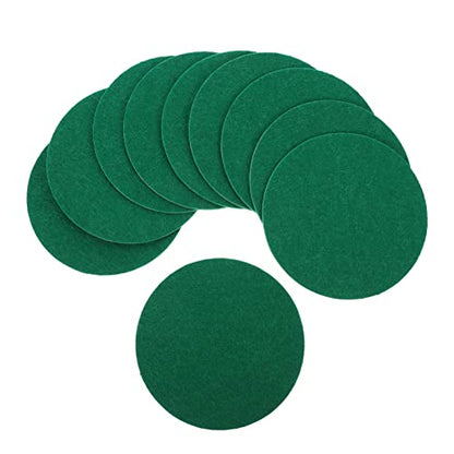 Baluue 10pcs Round Air Hockey Pads Ice Hockey Pusher Pad Air Hockey Game Accessories - size: 7.4X7.4X0.2CM