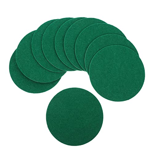 Baluue 10pcs Round Air Hockey Pads Ice Hockey Pusher Pad Air Hockey Game Accessories - size: 7.4X7.4X0.2CM