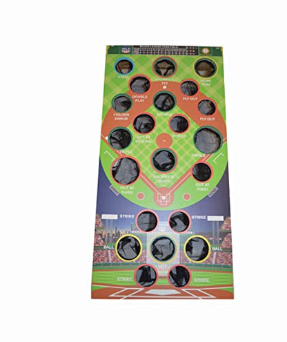 Baseball-Themed Bean Bag Toss Game with UV-Printed Game Board and Hand-Stitched Bean Bags