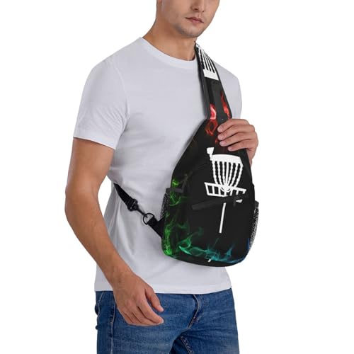 Disc golf basket Chest Bag Lightweight One Strap Backpack Multipurpose Travel Hiking For Men Women