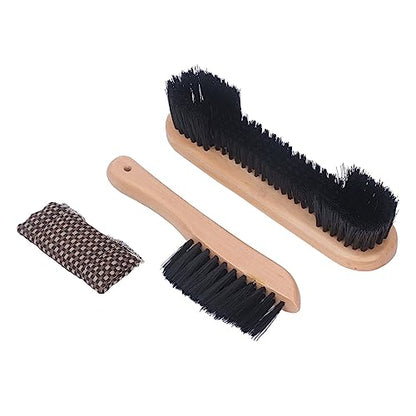 Billiards Pool Table and Rail Brush Set, Cue Cleaning Cloth, Club Wipe Dry Cloth, Pool Table Accessories Brush Kit for The Cleaning and Maintenance of Billiard Tables - color: Wooden Colours