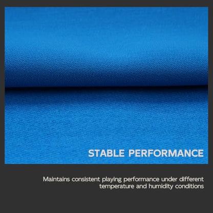 KONLLEN 9ft Pool Table Felt, 80/20 Wool Nylon Blend Billiard Table Cloth with Pre-Cut Strips, Professional Replacement Felt for Home & League Play - color: Blue