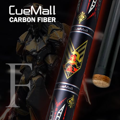 CueMall 58" 2-Piece Billiard Pool Cue Sticks,12.5mm Fiberglass Graphite Composite Billiard Cue Sticks,19oz Pool Sticks Tacos de billar for Adults Men/Women, House or Commercial/Bar Use - color: CueMall-F