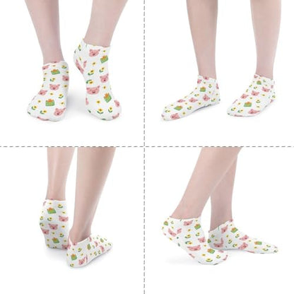 5 Pairs Women’s Low Cut Ankle Socks, Soft Athletic No Show for Running Yoga Daily Wear - color: Picture (8)