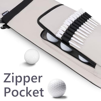 AKOZLIN Lightweight Golf Sunday Bag Golf Travel Carry Bag 3-6 Clubs Foldable Small Golf Bag with Shoulder Strap Black - color: Grey