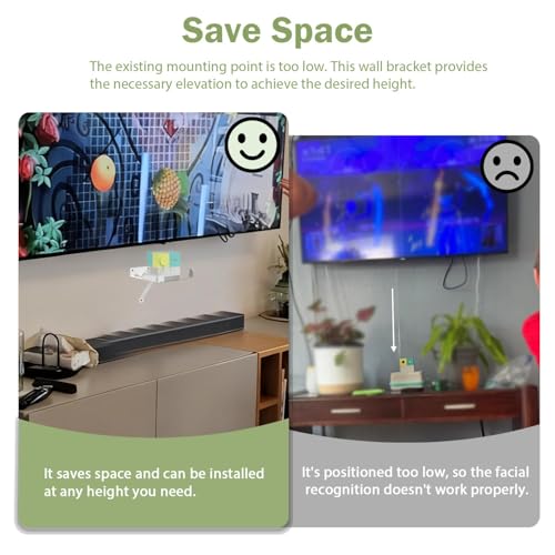 Wall Mount Shelf Compatible with Nex Playground Console & Remote - Metal Gaming Organizer with Hidden Remote Holder, Easy Install Under-TV Stand, Secure Hold for Kids & Families (White)