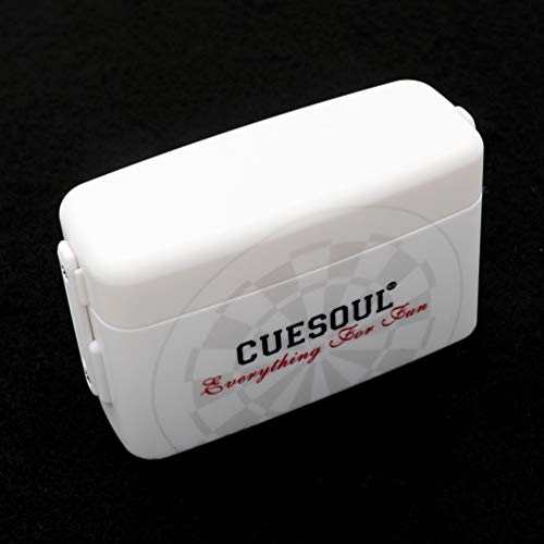 CUESOUL ANTIE Hard Dart Case with Peking Opera Mask Design and Dart Flights Case for Your Choice - color: Dart Flight Case-White