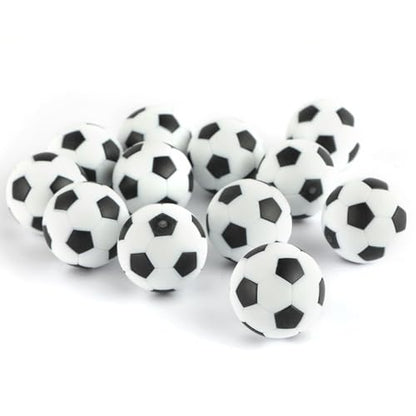 Pack of 9 Foosball Balls Mini Soccer Balls - Small Soccer Ball Replacements for Foosball Table Fun Home Recreation - color: Black/White- 9PCS